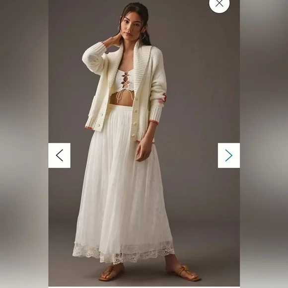 Maeve Heart Cardigan Sweater. XS. - Picture 2 of 9